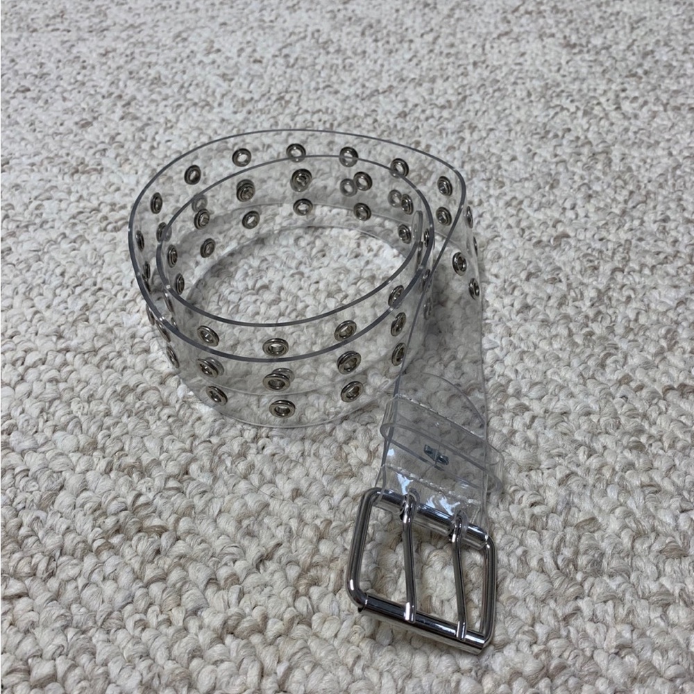 Women’s Clear Studded Belt